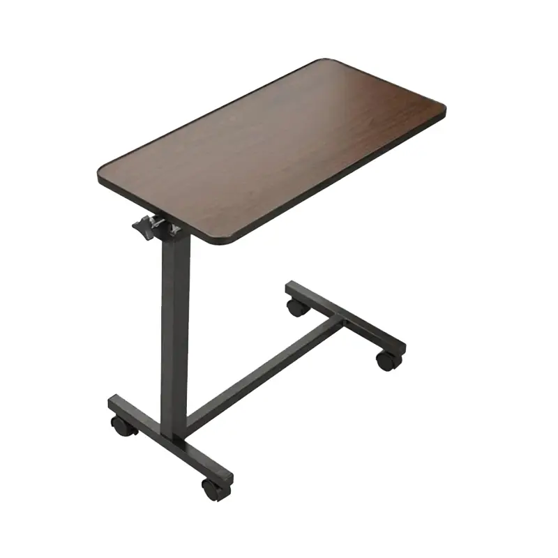 Adjustable Height Steel Frame Overbed Table for...